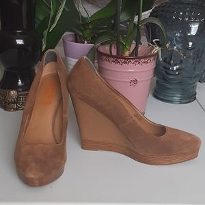 Michael Kors Suade Wedge Shoes- Woman 8.5